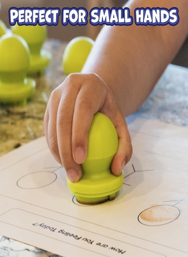 Ready 2 Learn Easy Grip Dough & Paint Stampers | Emotions | Set of 12 | Rubber Stamps for Ages 2+ | Washable | Crafts and Social Emotional Learning - Image 5